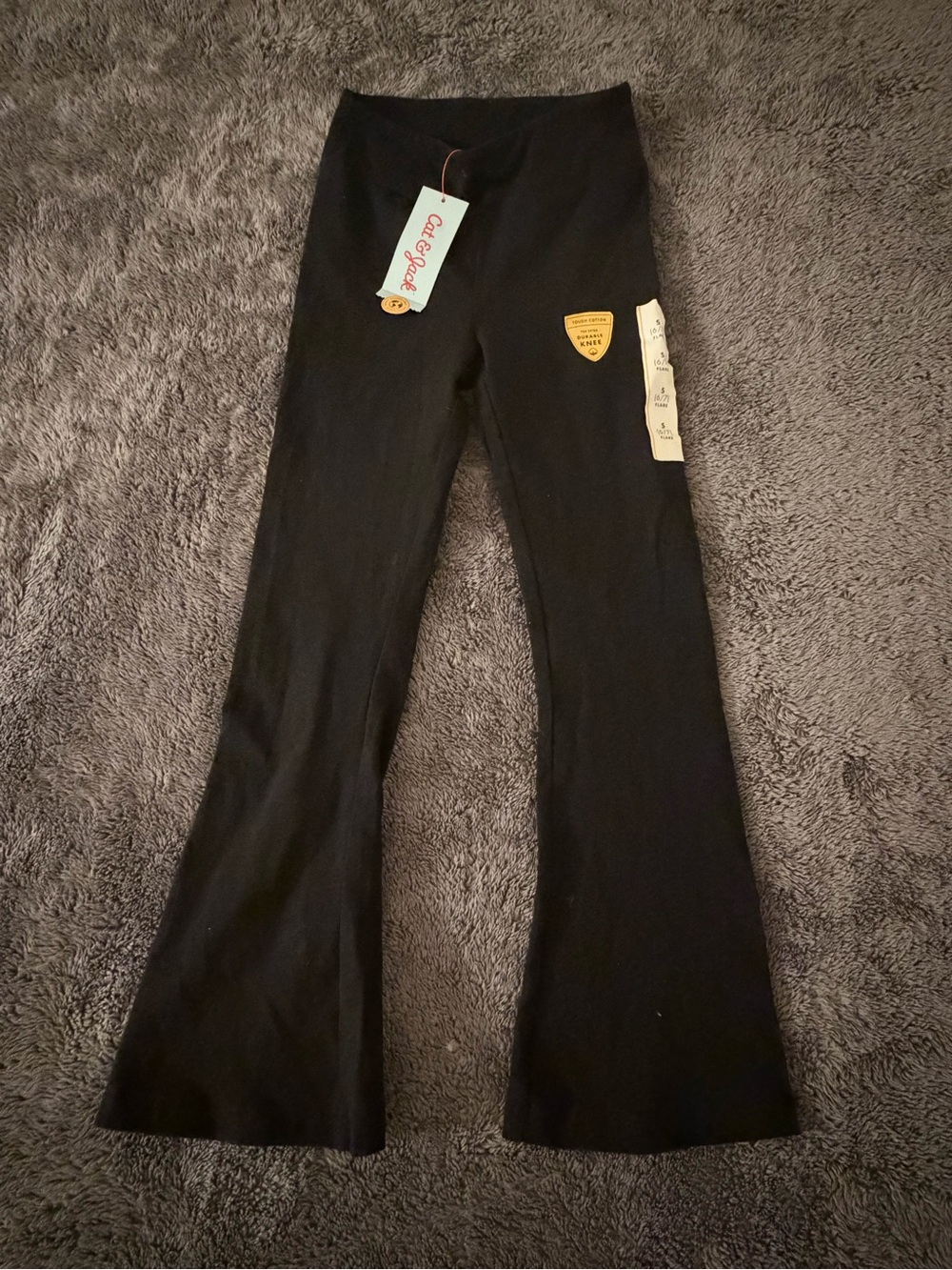 Kids Black Flare leggings, Cat&jack